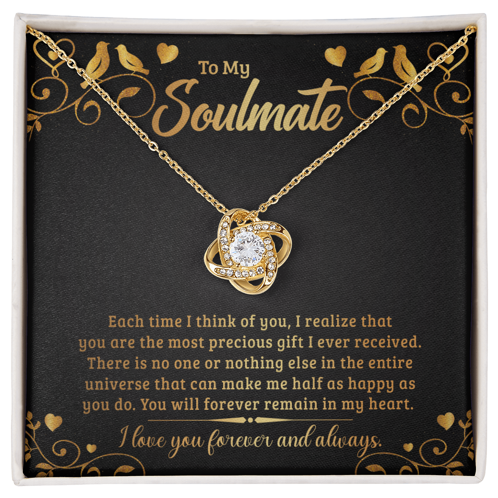 To My Soulmate – Love Knot Necklace | Forever & Always