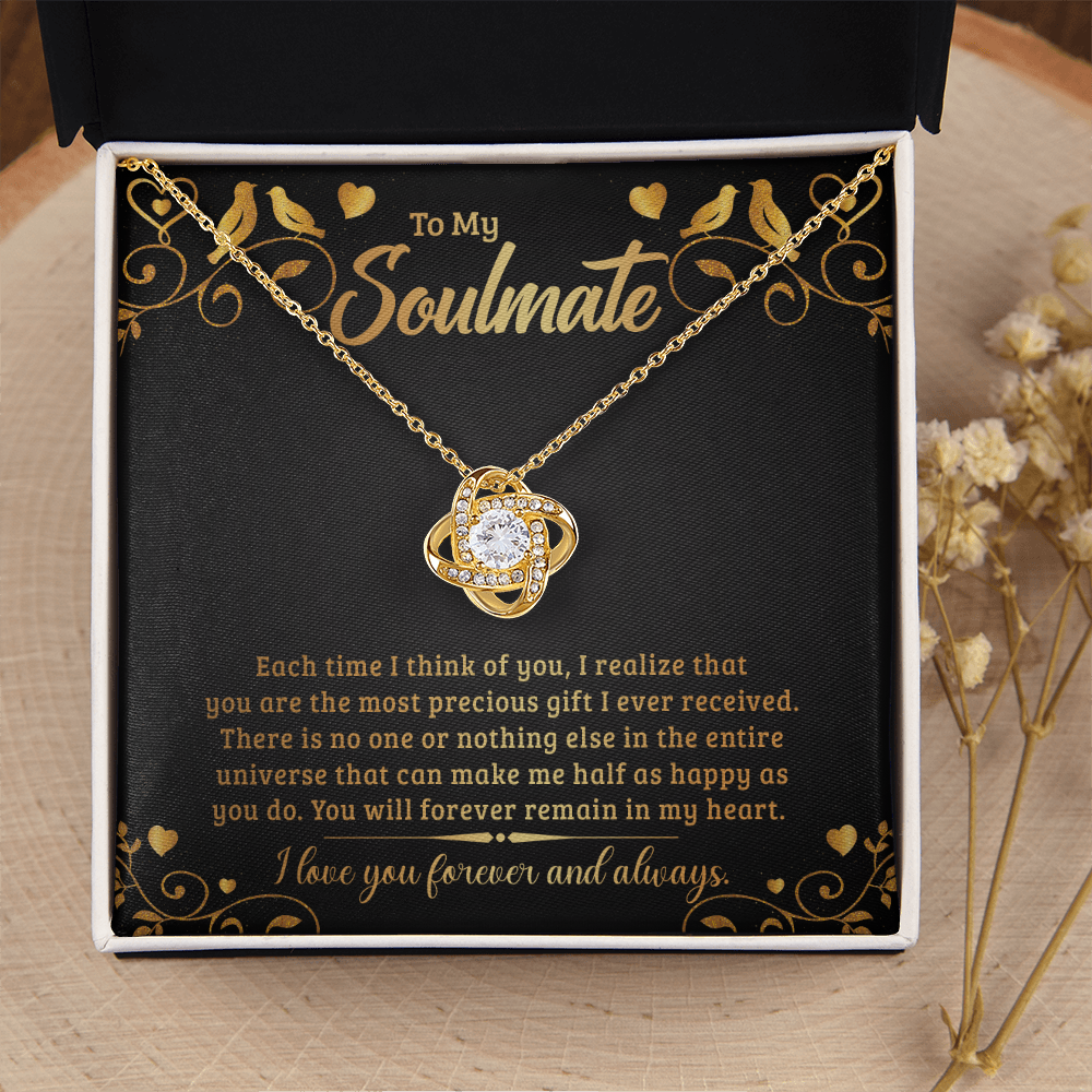 To My Soulmate – Love Knot Necklace | Forever & Always