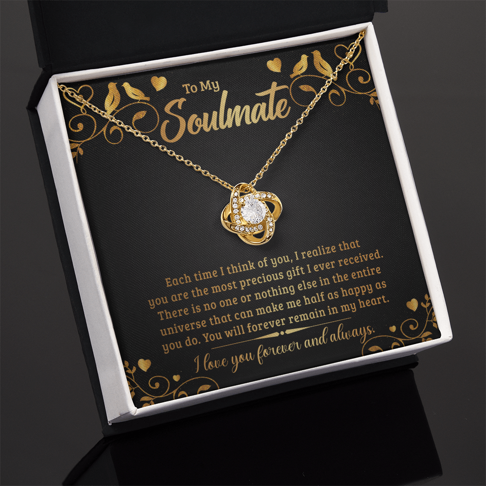 To My Soulmate – Love Knot Necklace | Forever & Always