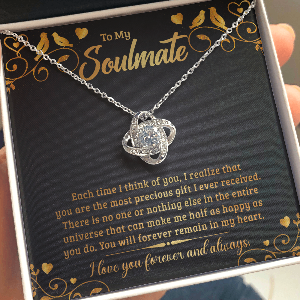 To My Soulmate – Love Knot Necklace | Forever & Always