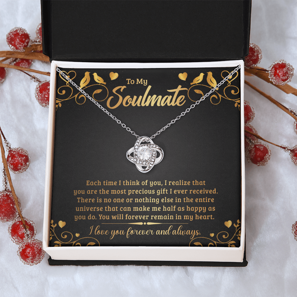 To My Soulmate – Love Knot Necklace | Forever & Always