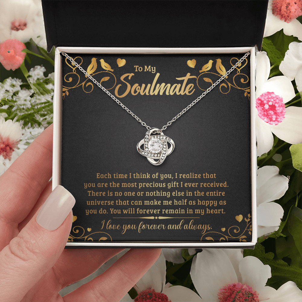 To My Soulmate – Love Knot Necklace | Forever & Always