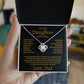 To My Daughter Necklace from Dad – Love Knot Pendant Gift for Daughter