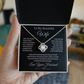 Wife Necklace – Love Knot Pendant with Heartfelt Message