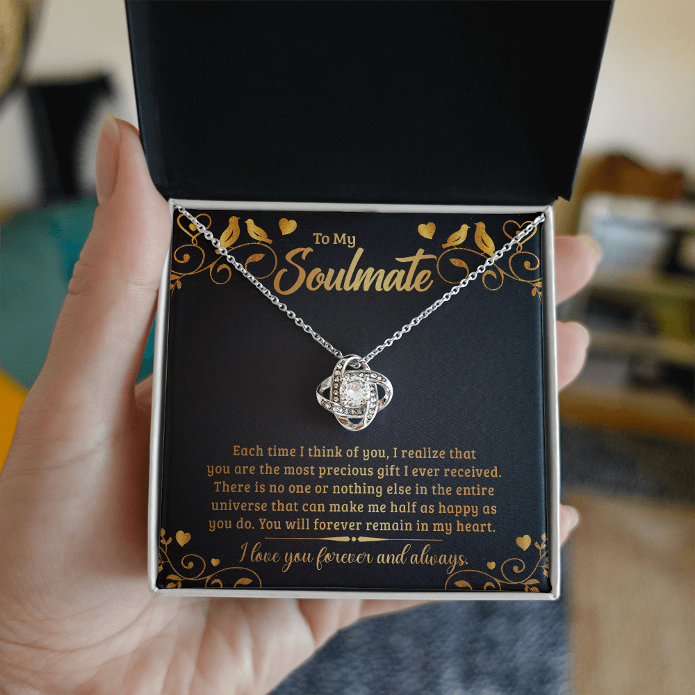 To My Soulmate – Love Knot Necklace | Forever & Always