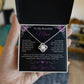 To My Beautiful Mom Love Knot Necklace from Son
