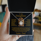 To My Daughter Love Knot Necklace