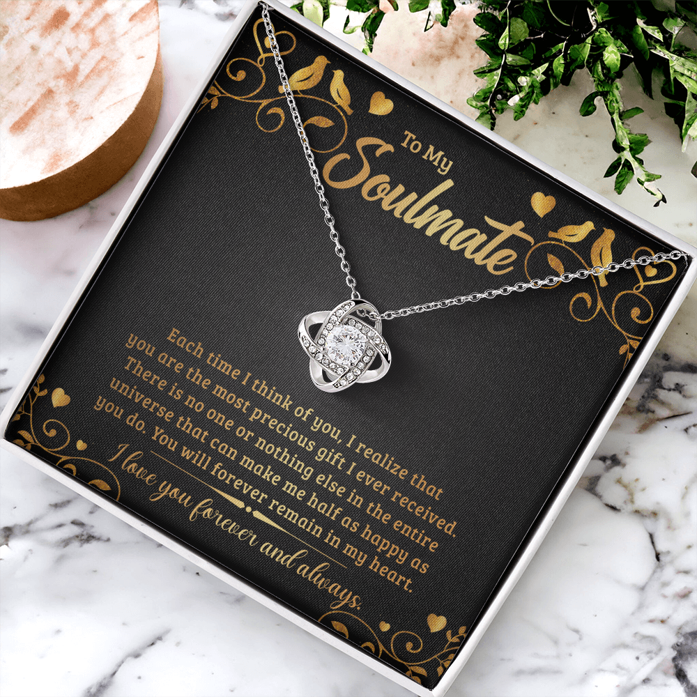 To My Soulmate – Love Knot Necklace | Forever & Always