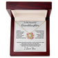 To My Beautiful Granddaughter Love Knot Necklace