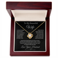 Wife Necklace – Love Knot Pendant with Heartfelt Message