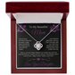 To My Beautiful Mom Love Knot Necklace