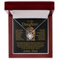To My Daughter Love Knot Necklace