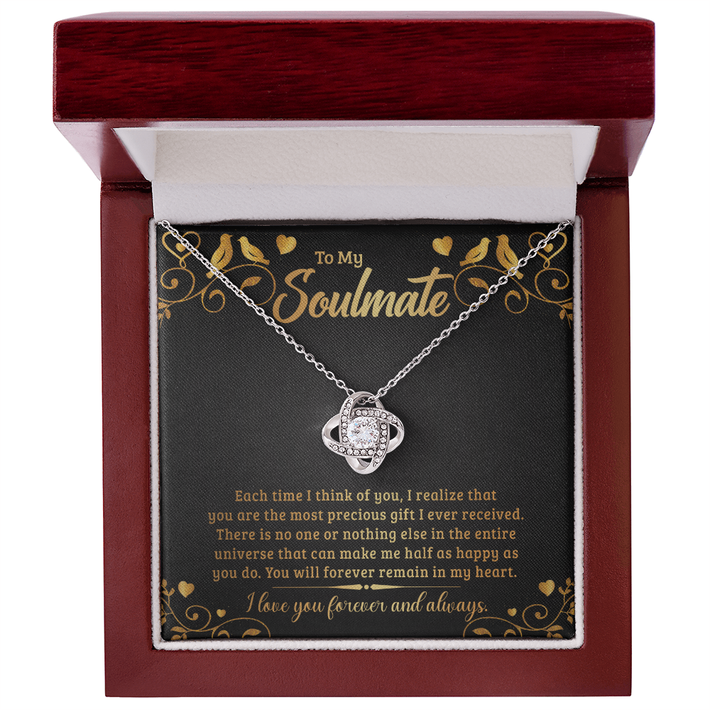 To My Soulmate – Love Knot Necklace | Forever & Always