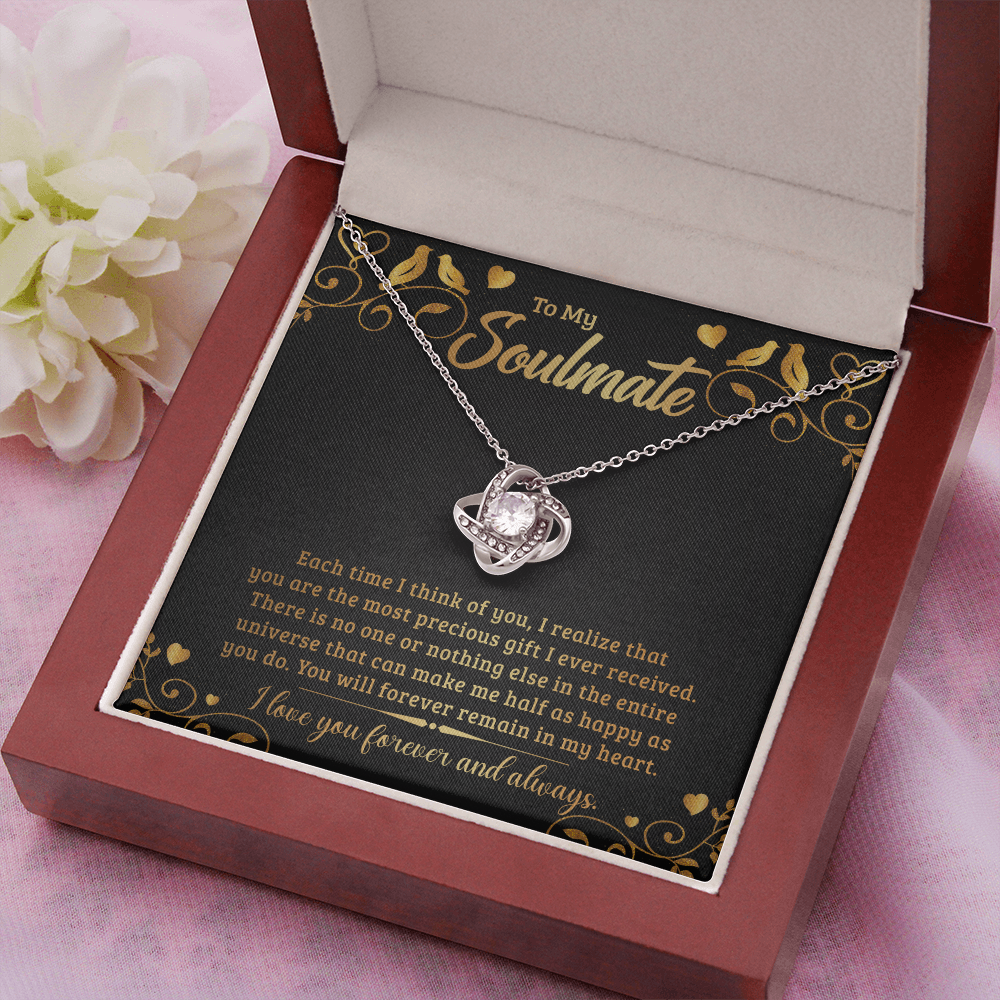 To My Soulmate – Love Knot Necklace | Forever & Always