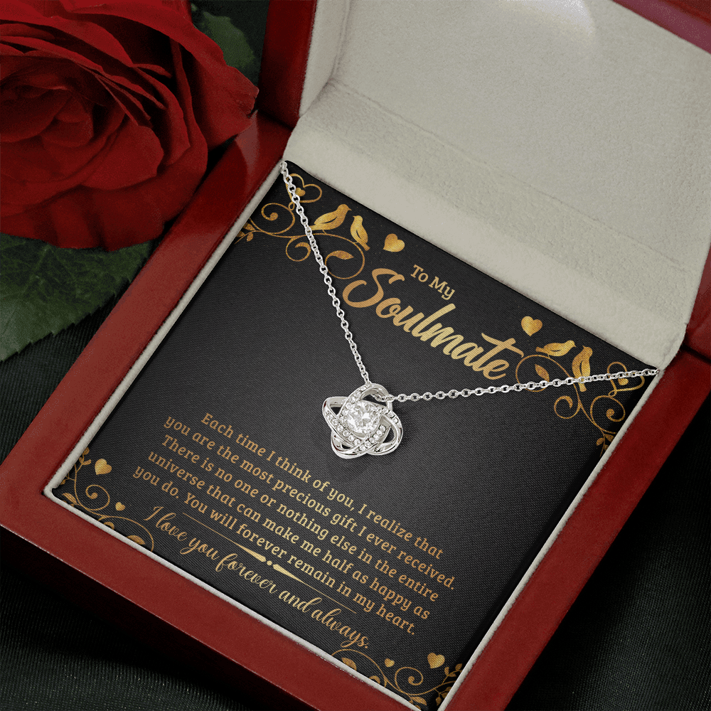 To My Soulmate – Love Knot Necklace | Forever & Always