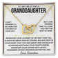 To My/Our Beautiful Granddaughter - Interlocking Hearts Keepsake Necklace