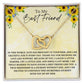 To My Best Friend Interlocking Heart Necklace
