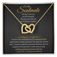 To My Soulmate Interlocking Heart Necklace