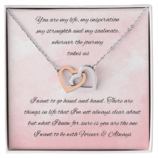 Interlocking Hearts Necklace Wife