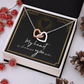 To My Wife – Interlocking Hearts Necklace | My Heart Is Wherever You Are