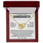 To My/Our Beautiful Granddaughter - Interlocking Hearts Keepsake Necklace