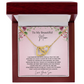 To My Beautiful Mom Interlocking Heart Necklace from Son