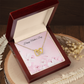 Interlocking Hearts Necklace for Mother's Day