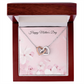 Interlocking Hearts Necklace for Mother's Day