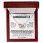 To My/Our Beautiful Granddaughter - Interlocking Hearts Keepsake Necklace