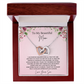To My Beautiful Mom Interlocking Heart Necklace from Son