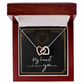 To My Wife – Interlocking Hearts Necklace | My Heart Is Wherever You Are