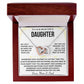 To Our Beautiful Daughter - Interlocking Hearts Keepsake Necklace