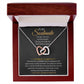 To My Soulmate Interlocking Heart Necklace