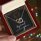 To My Wife – Interlocking Hearts Necklace | My Heart Is Wherever You Are