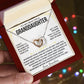 To My/Our Beautiful Granddaughter - Interlocking Hearts Keepsake Necklace
