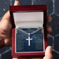 Cuban link Chain with Artisan Cross for Grandson