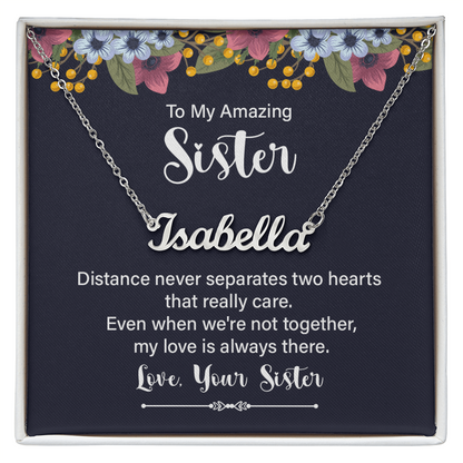 Sisters by Heart – Personalized Name Necklace