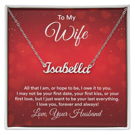 Personalized Name Necklace – Meaningful Gift for Wife