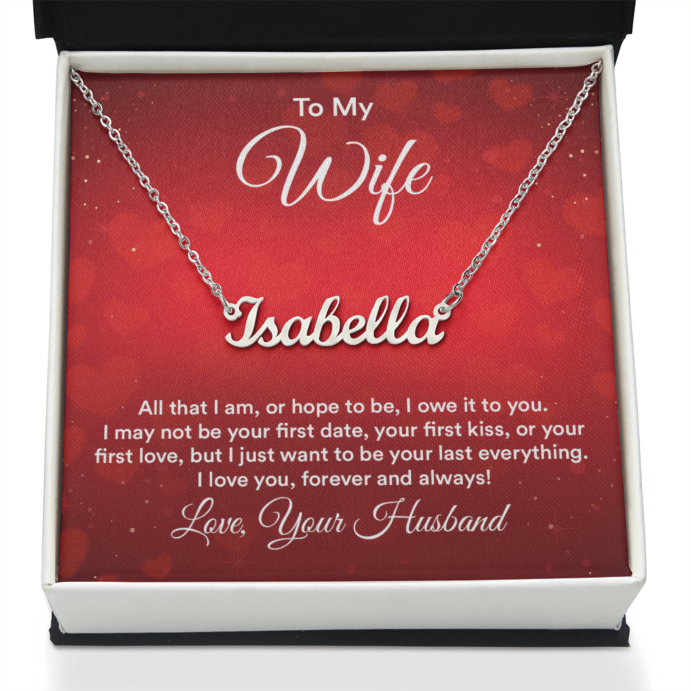 Personalized Name Necklace – Meaningful Gift for Wife