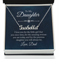 To My Beautiful Daughter – Personalized Name Necklace, A Heartfelt Gift from Dad