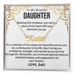 To My Beautiful Daughter from Dad Personalized Name Necklace