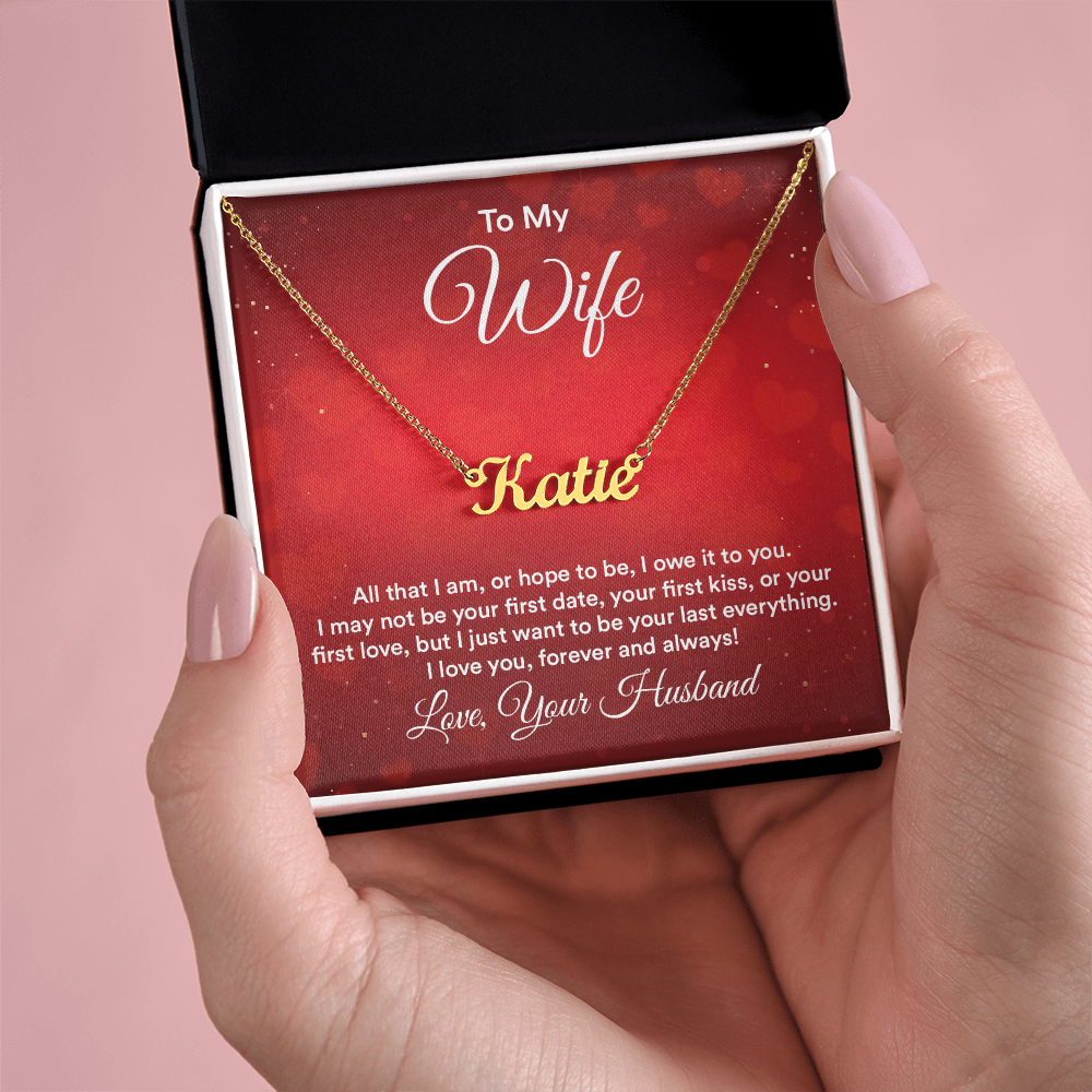 Personalized Name Necklace – Meaningful Gift for Wife
