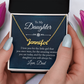To My Beautiful Daughter – Personalized Name Necklace, A Heartfelt Gift from Dad