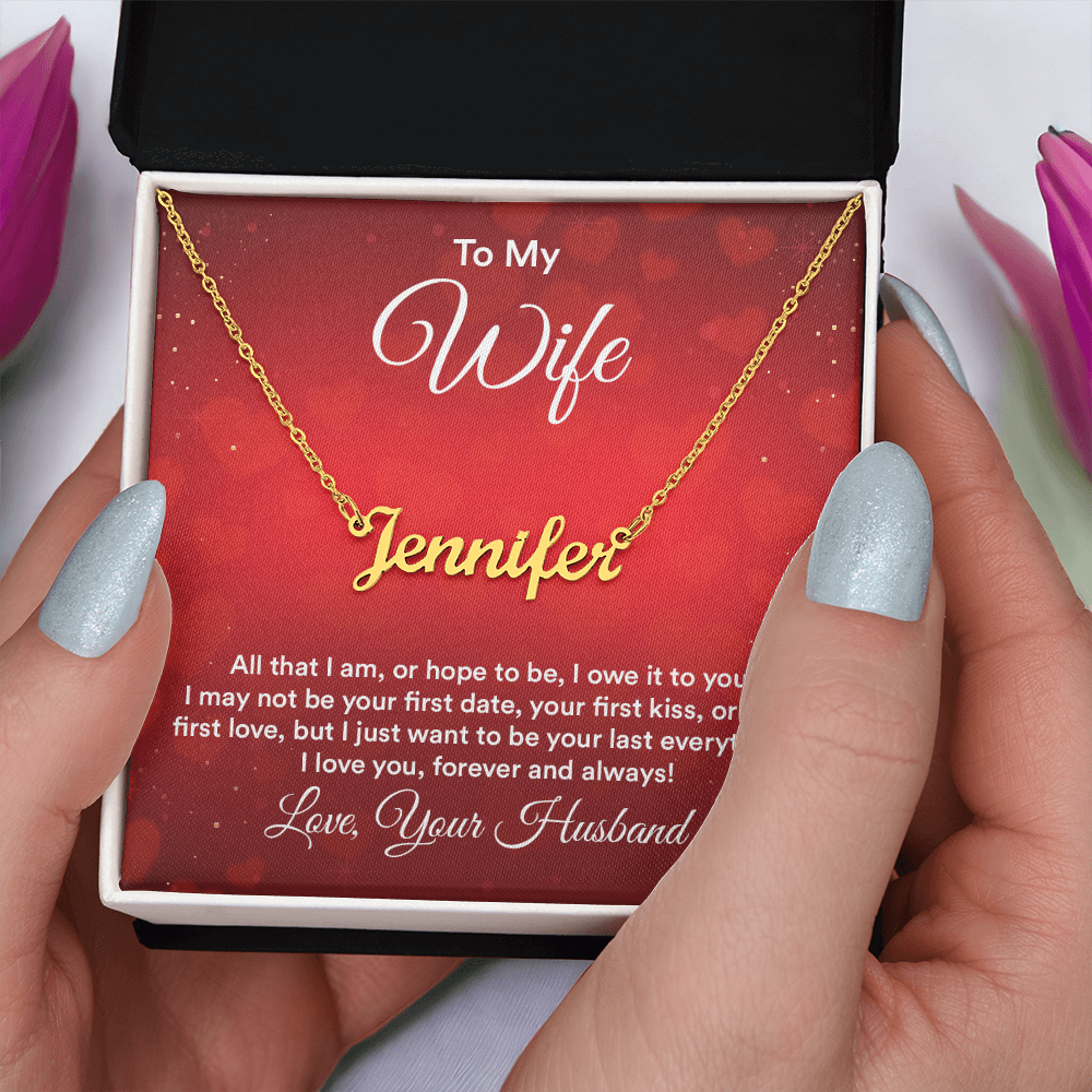 Personalized Name Necklace – Meaningful Gift for Wife