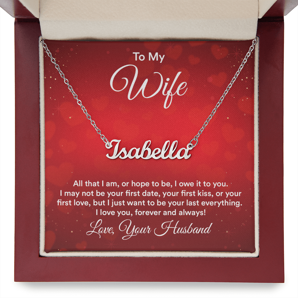 Personalized Name Necklace – Meaningful Gift for Wife