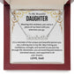 To My Beautiful Daughter from Dad Personalized Name Necklace