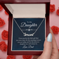 To My Beautiful Daughter – Personalized Name Necklace, A Heartfelt Gift from Dad