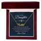 To My Beautiful Daughter – Personalized Name Necklace, A Heartfelt Gift from Dad