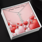 Personalized Vertical Name Necklace for Valentine's Day