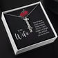 To My Forever Love – Personalized Vertical Name Necklace for Wife